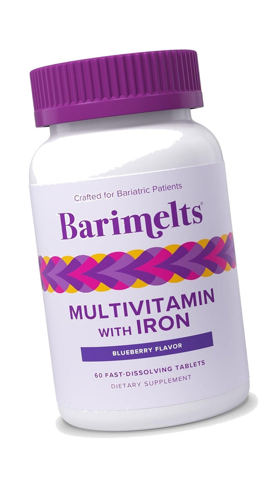 BariMelts Bariatric Multivitamin with Iron, 60 Tablets, Blueberry