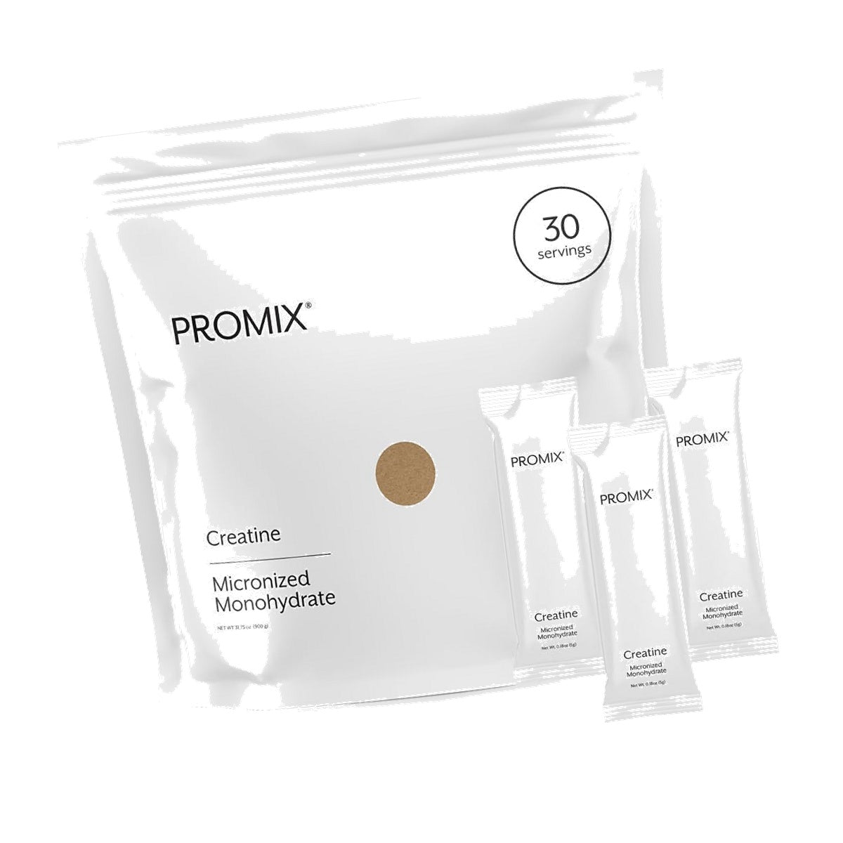ProMix Nutrition Creatine Monohydrate Powder Travel Packets - 30ct