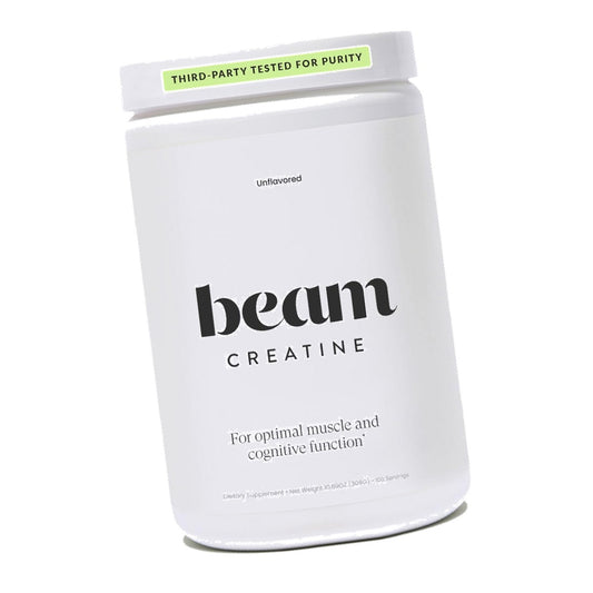 BEAM Creatine Monohydrate Powder – 5g Micronized Creatine Monohydrate, Third Party Tested Creatine for Women & Men, Muscle Strength, Growth, Recovery & Cognitive Support, Unflavored, 100 Servings