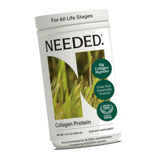 Needed. Hydrolyzed Collagen Protein Powder | Expert-Backed & Clean Sourced | Supports Skin, Hair, Joints | Grass-fed, Pasture-Raised, Hormone-Free | 1lb
