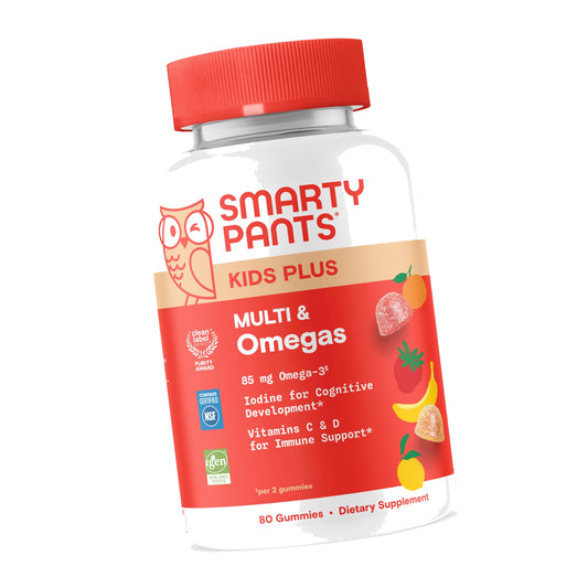 SmartyPants Kids Multivitamin Gummies, Vitamin D & C, Omega 3, Zinc, 80 Ct