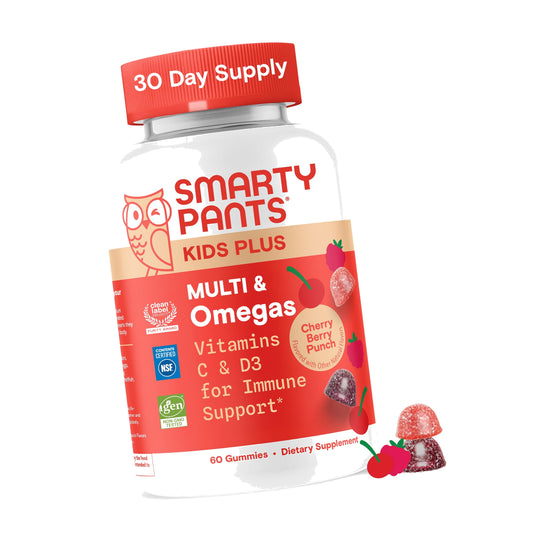SmartyPants Kids Multivitamin Gummies, Vitamin D3, Omega 3, Zinc, 60 Ct
