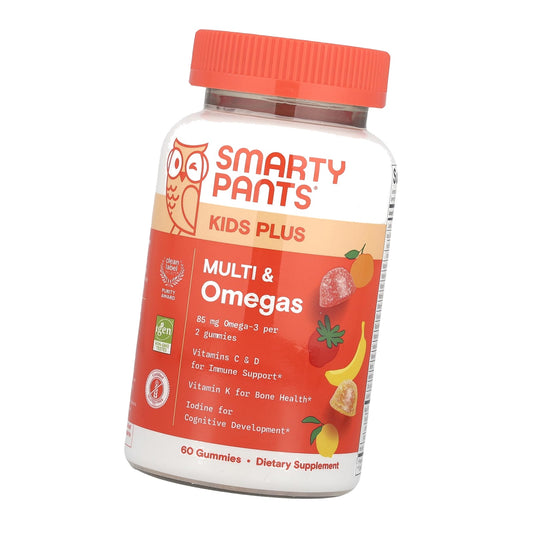 SmartyPants Kids Multivitamin Gummies, Vitamin D & C, Omega 3, Zinc, 60 Ct