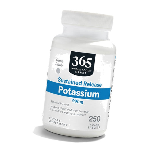 365 by Whole Foods Market, Sustained Release Potassium 99mg, Vegan, 250 Tablets
