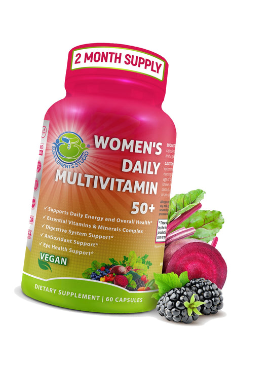 Vegan Methylated Multivitamin for Women 50 and Over - Biotin & Lutein