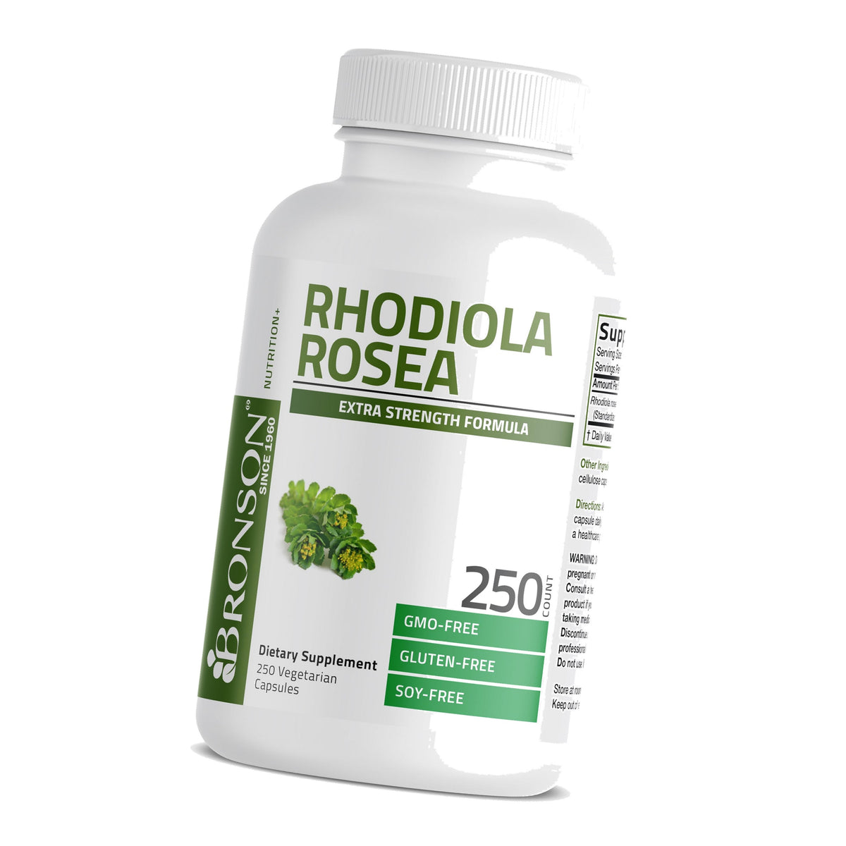 Bronson Rhodiola Rosea Adaptogen for Stress, Mood & Energy, 250 Capsules