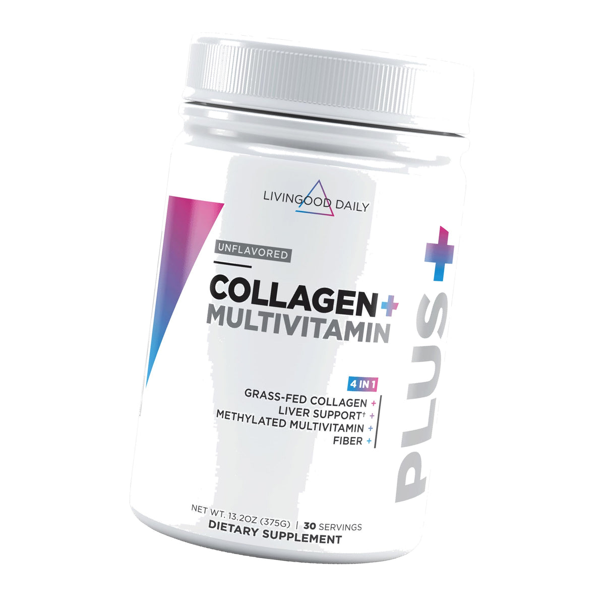 Livingood Daily Hydrolyzed Collagen Peptides Powder, Unflavored 30 Servings
