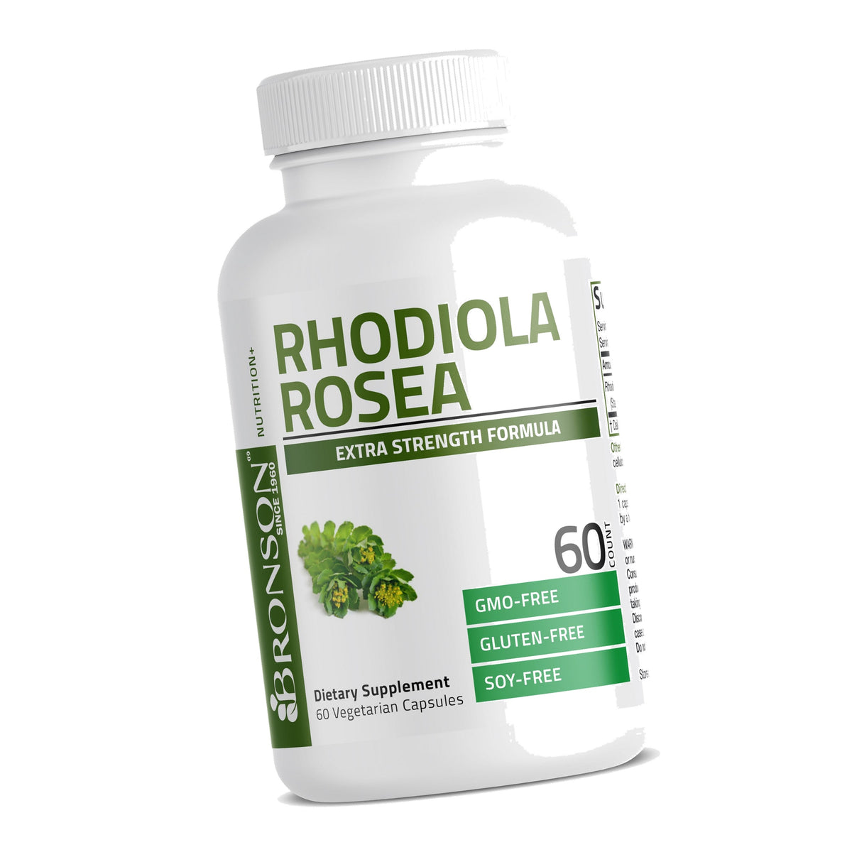 Bronson Rhodiola Rosea Adaptogen for Stress, Mood & Energy, 60 Capsules