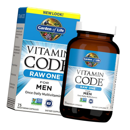 Garden of Life Vitamin Code RAW ONE for Men Once Daily Multivitamin