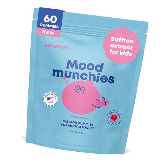 JoySpring Mood Munchies Kids Saffron Gummies, 60 Count, Ages 4+