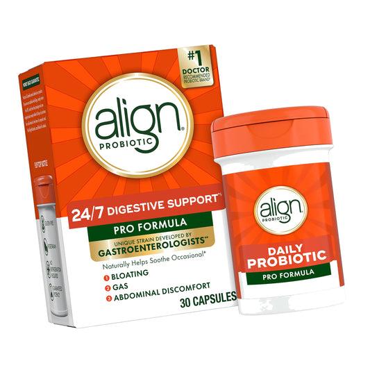 Align Probiotic, Pro Formula, Probiotics for Women and Men, Probiotics for Digestive Health, Men and Womens Probiotic Capsules Help Relieve Occasional Bloating & Gas*, 30 Capsules