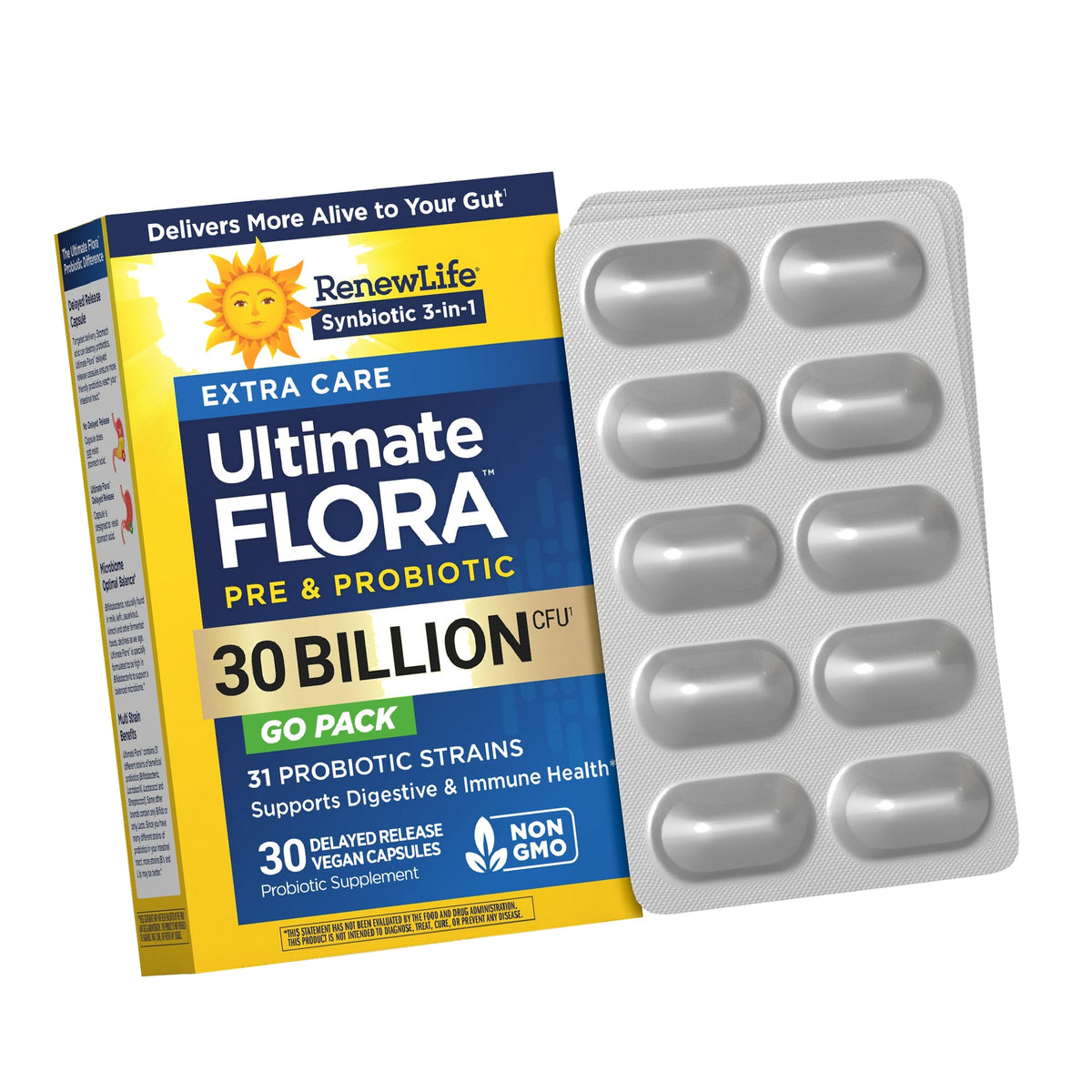 Renew Life Ultimate Flora Extra Care Digestive Probiotic 30 Billion CFU