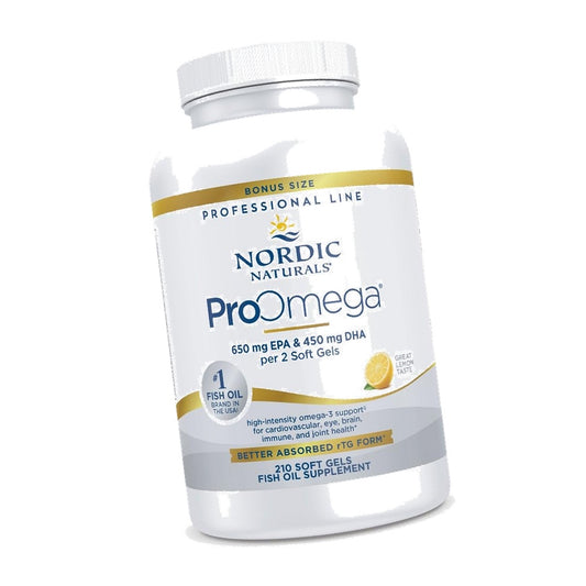 Nordic Naturals ProOmega, 1280 mg Omega-3, High Potency, Lemon, 210 Count
