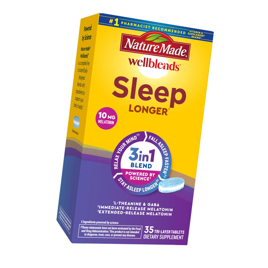 Nature Made Wellblends Sleep Longer, 35 Tri-Layer Tablets
