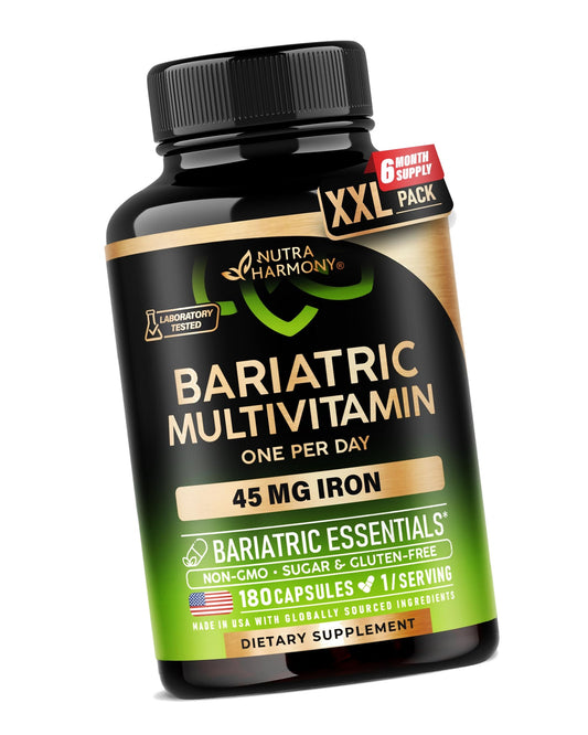 Bariatric Multivitamin with Iron 45mg - 21in1 Bariatric Complex - 180 Caps