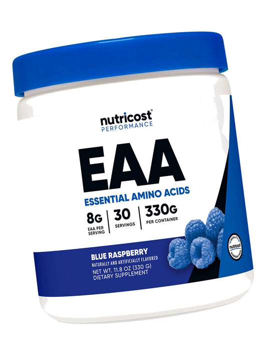 Nutricost EAA Powder 30 Servings (Blue Raspberry) Essential Amino Acids