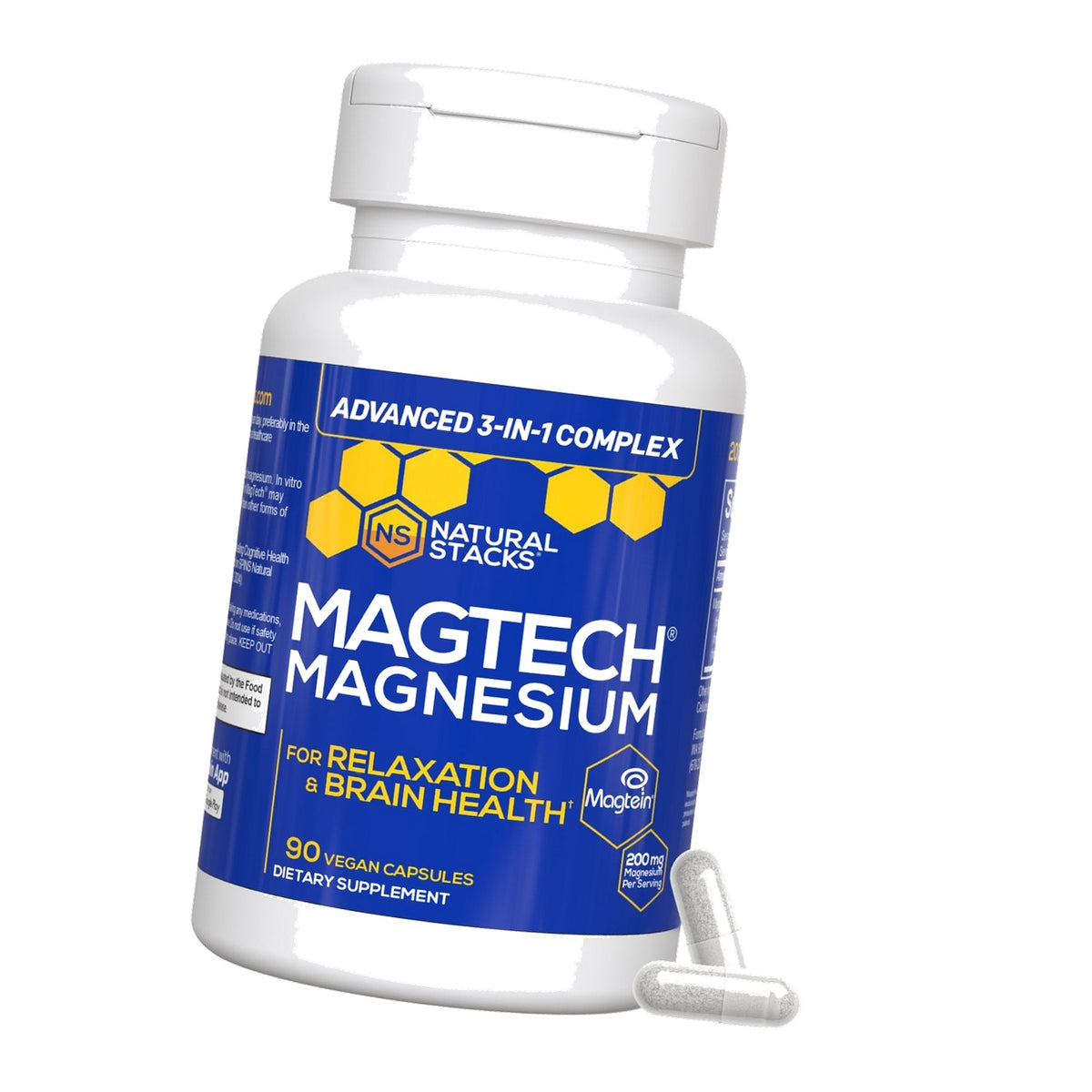 MagTech Magnesium Complex with Glycinate, L-Threonate & Taurate - 90 Count