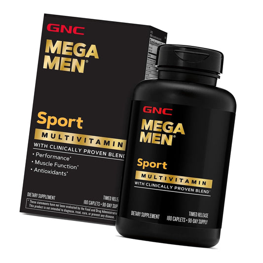 GNC Mega Men Sport Multivitamin for Men, Performance Support, 180 Count