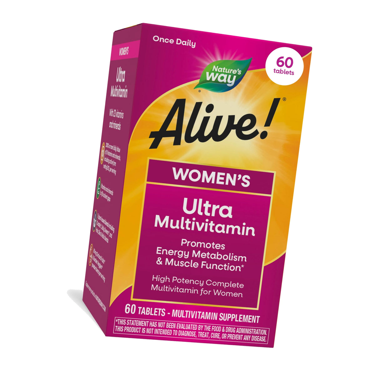 Nature's Way Alive! Women's Ultra Multivitamin, High Potency, 60 ct