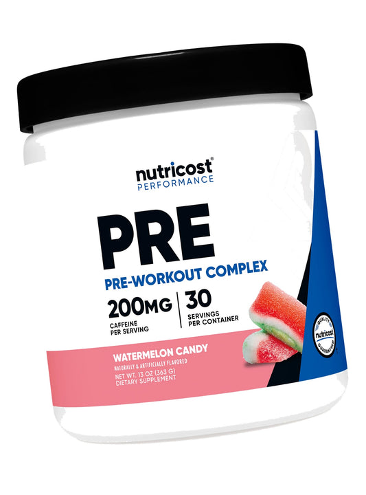 Nutricost Pre-Workout Powder (Watermelon Candy) 30 Servings, Gluten-Free