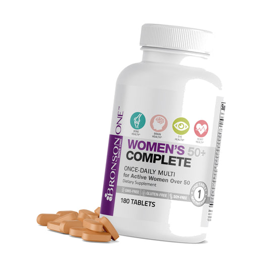 Bronson ONE Daily Women 50+ Complete Multivitamin Multimineral, 180 Tablets