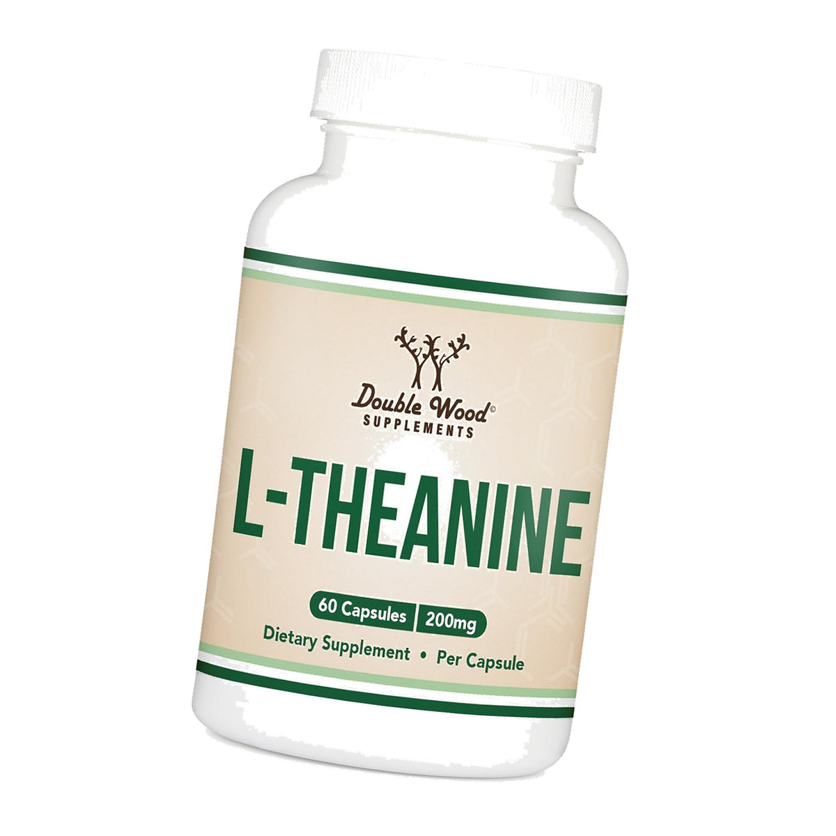 L-Theanine 200mg, Double Strength, Theanine Supplement, 120 Capsules