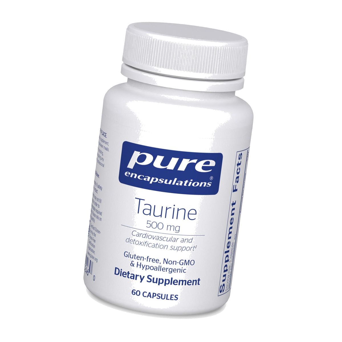 Pure Encapsulations Taurine 500 mg, 60 Capsules