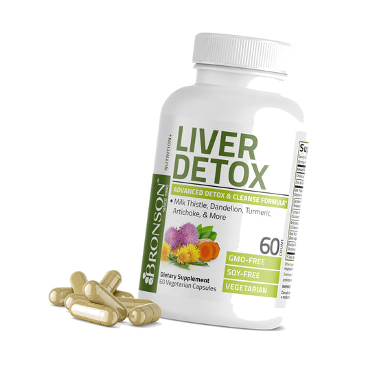 Bronson Liver Detox Advanced Detox & Cleansing Formula 60 Capsules