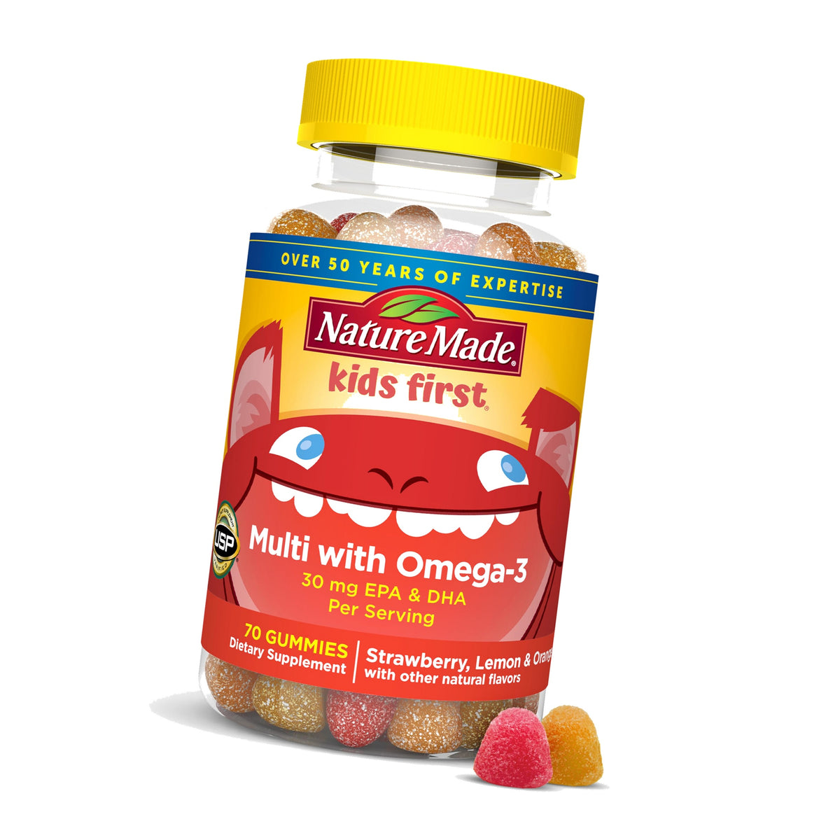 Nature Made Kids First Multivitamin with Omega-3, 70 Gummies