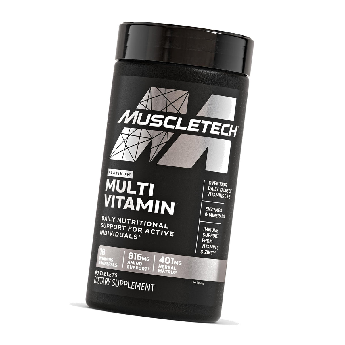 MuscleTech Platinum Multivitamins for Men & Women, Multi-Vitamin Supplement