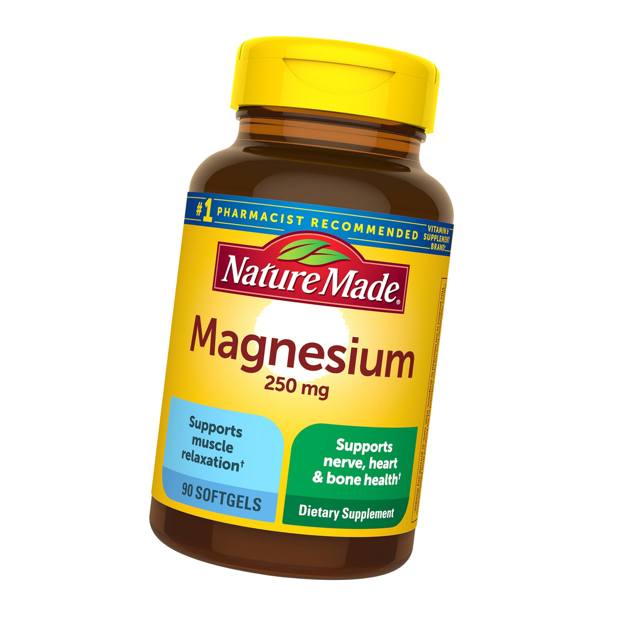 Nature Made Magnesium 250 mg Softgels, 90 Softgels