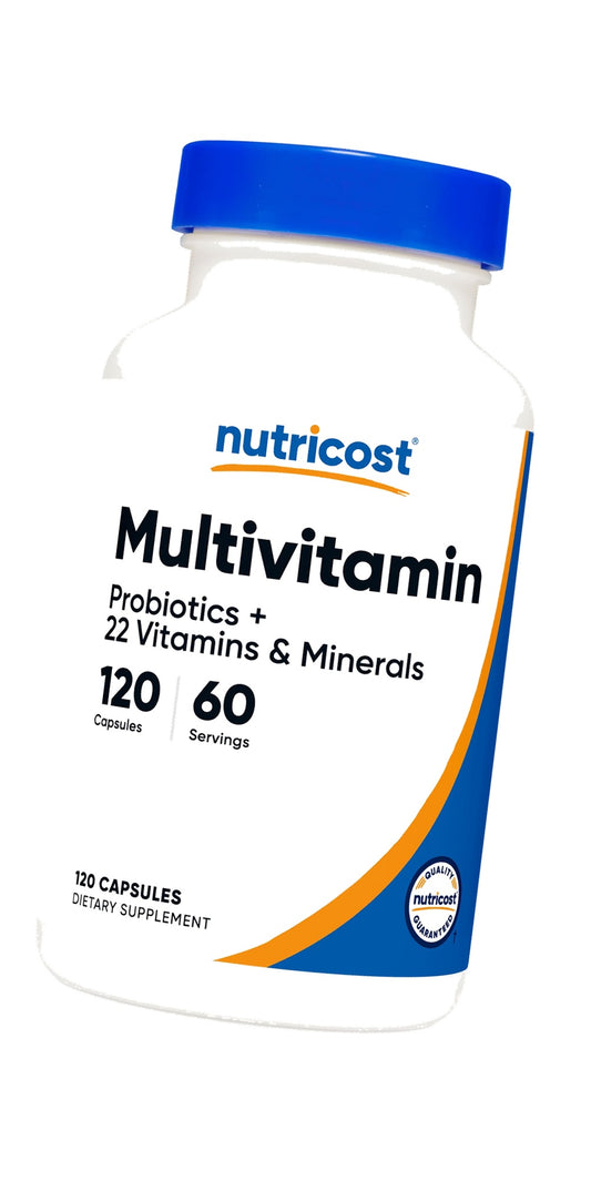 Nutricost Multivitamin with Probiotics 120 Vegetarian Capsules