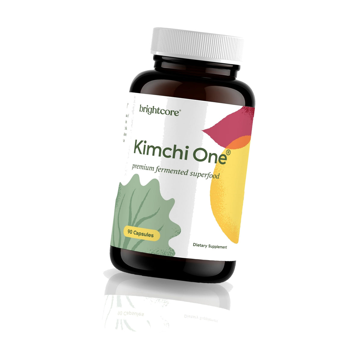 Kimchi One, Kimchi Powder Probiotic Capsules for Gut Health, 90 Vegan Caps