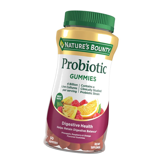 Nature's Bounty Probiotic Gummies, Immune Health & Digestive Balance, 60 Ct