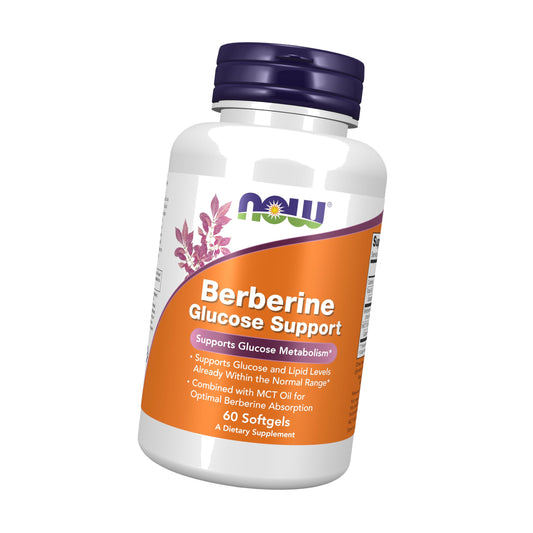 Now Supplements, Berberine Glucose Support, with MCT Oil, 60 Softgels