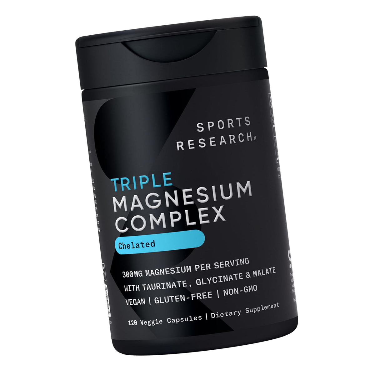 Sports Research® Triple Magnesium Complex 300mg, 120 Veggie Capules