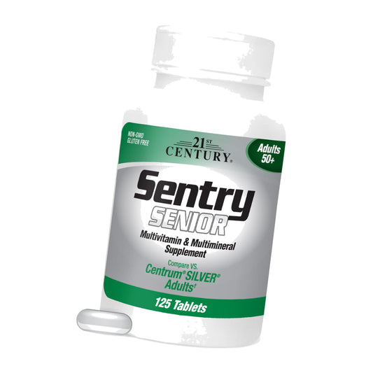21st Century Sentry Senior Multivitamin Tablets, 125-Count