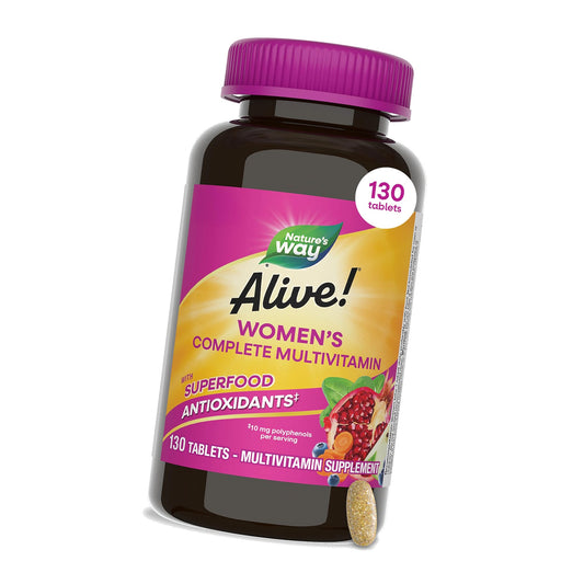 Nature’s Way Alive! Complete Multivitamin for Women, Daily Vitamin, 130 ct