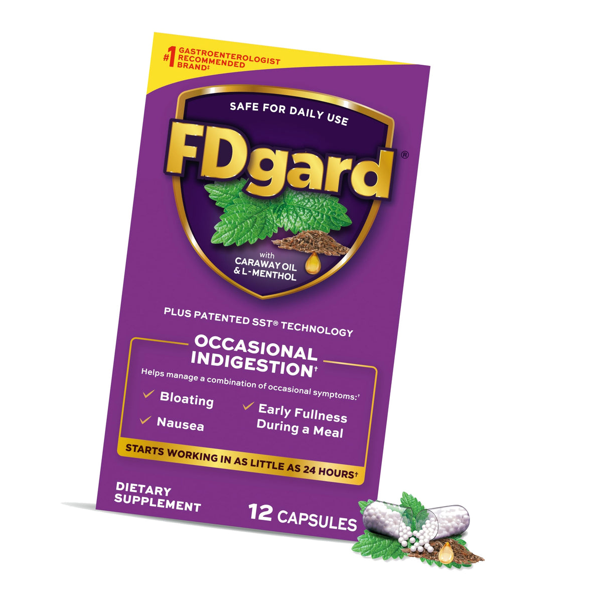 FDgard Gut Health Supplement, 12 Capsules