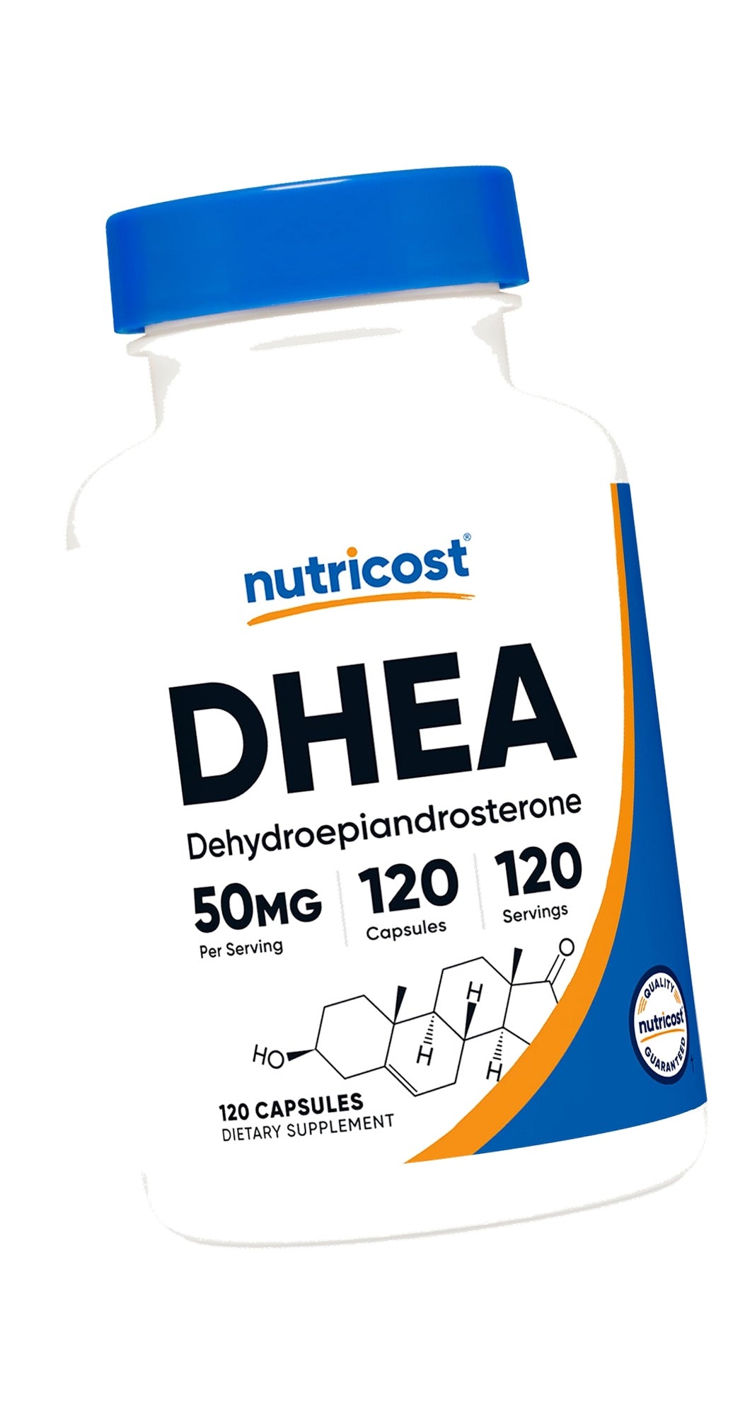 Nutricost DHEA 50mg, 120 Capsules, Gluten-Free, Soy-Free, GMO-Free
