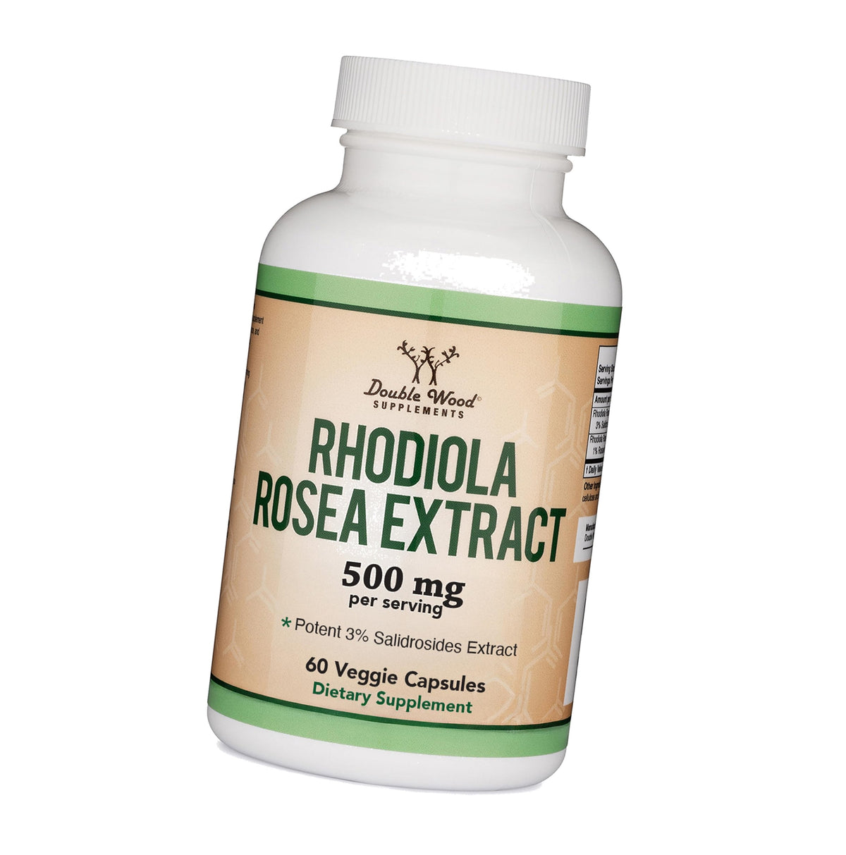 Rhodiola Rosea Root Extract, 500mg, Max Standardization of 3%, 60 Capsules