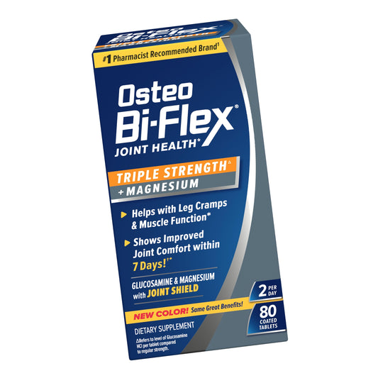 Osteo Bi-Flex Triple Strength Glucosamine Supplement with Magnesium, 80 Ct