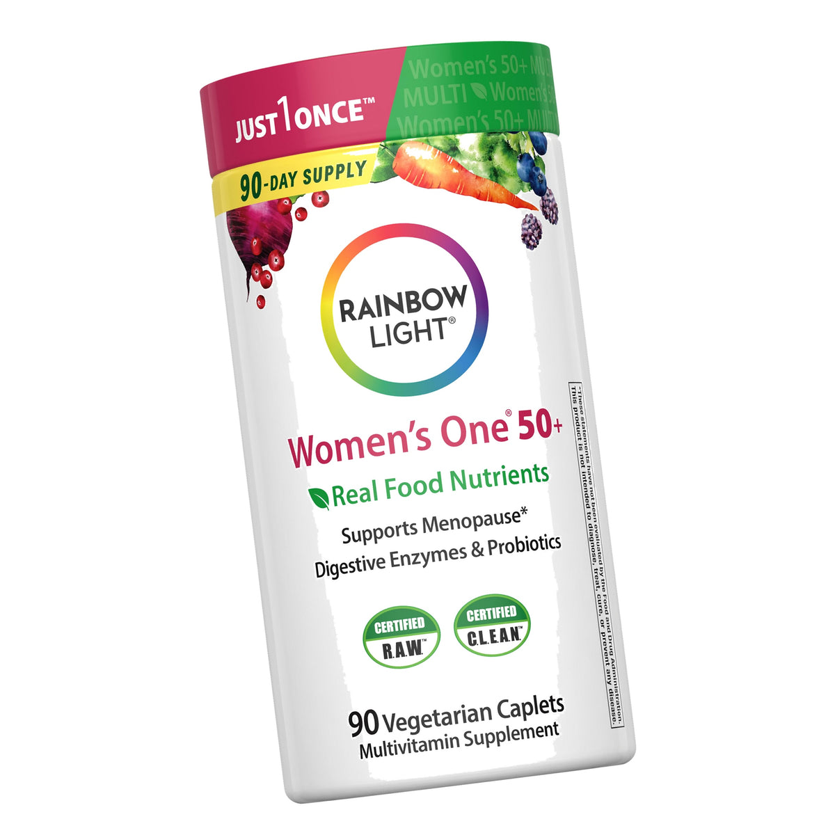 Rainbow Light Womens One + Multivitamin 50 Plus | 90 Caplets