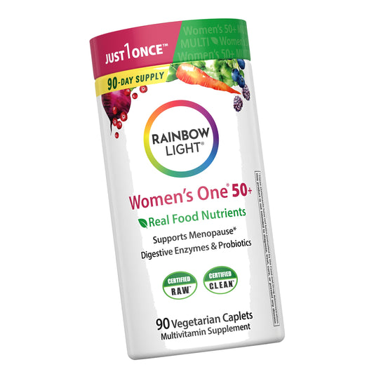 Rainbow Light Womens One + Multivitamin 50 Plus | 90 Caplets