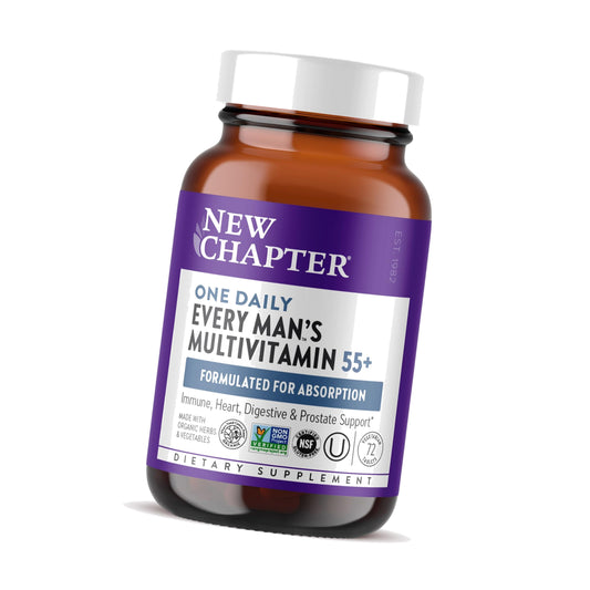 New Chapter Every Man's One Daily 55+ Multivitamin, 72 Tablets