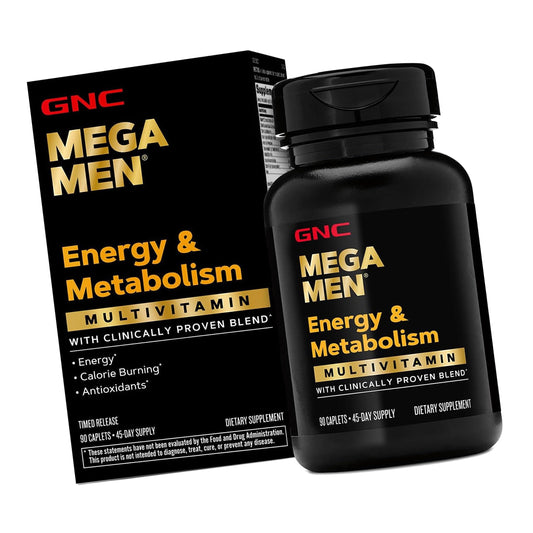 GNC Mega Men Energy & Metabolism Multivitamin for Men, 90 Count