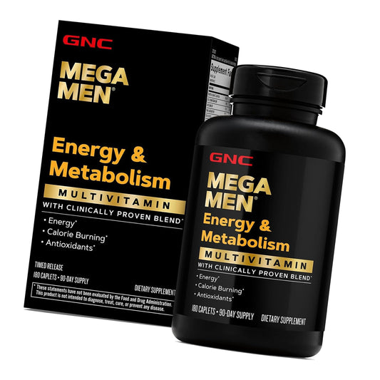 GNC Mega Men Energy & Metabolism Multivitamin for Men, 180 Count