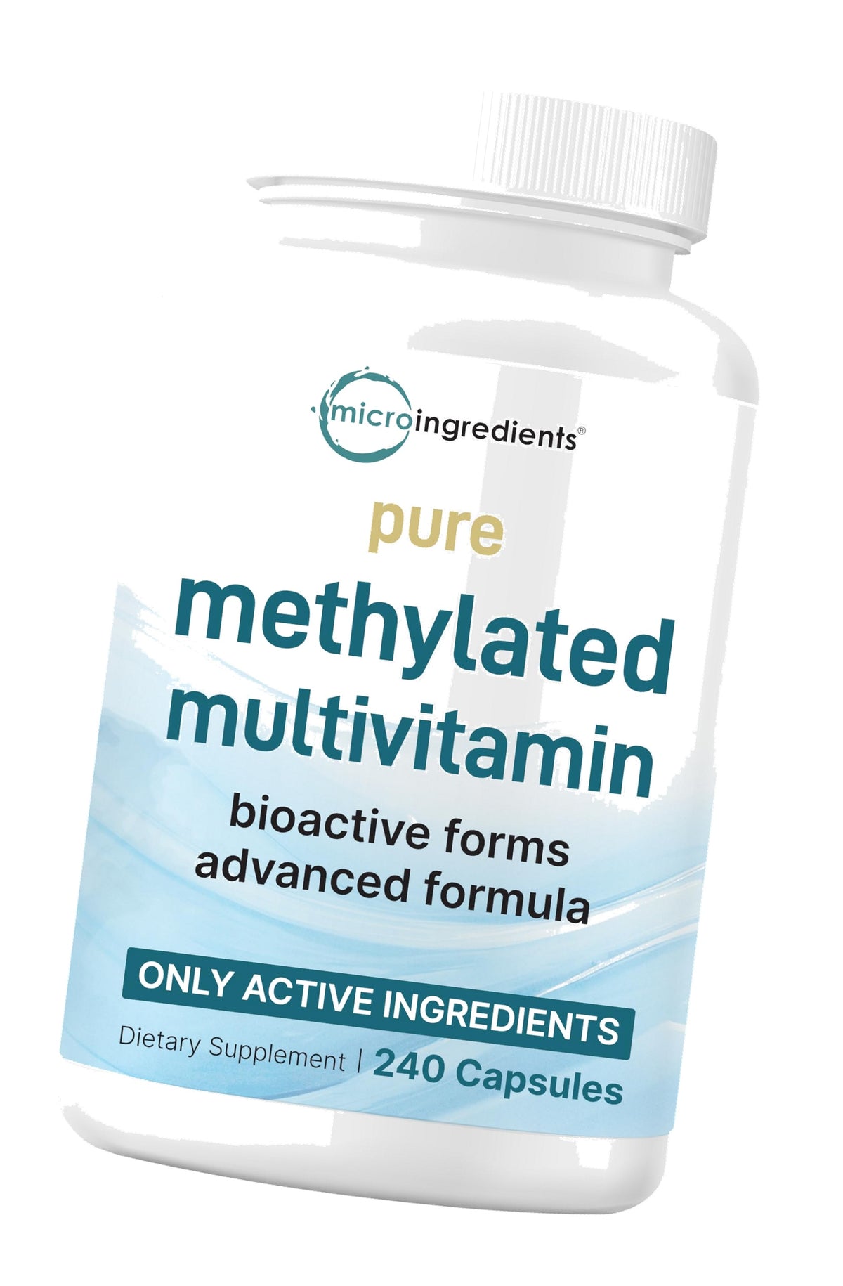 Micro Ingredients Pure Methylated Multivitamin Supplement, 240 Capsules