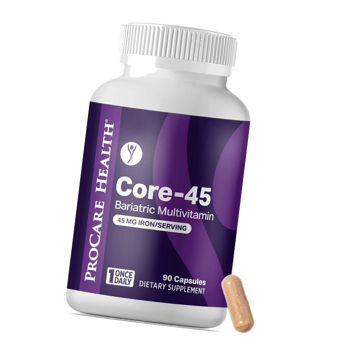 Core-45 Bariatric Multivitamin | 45mg Iron | Capsule | 90ct