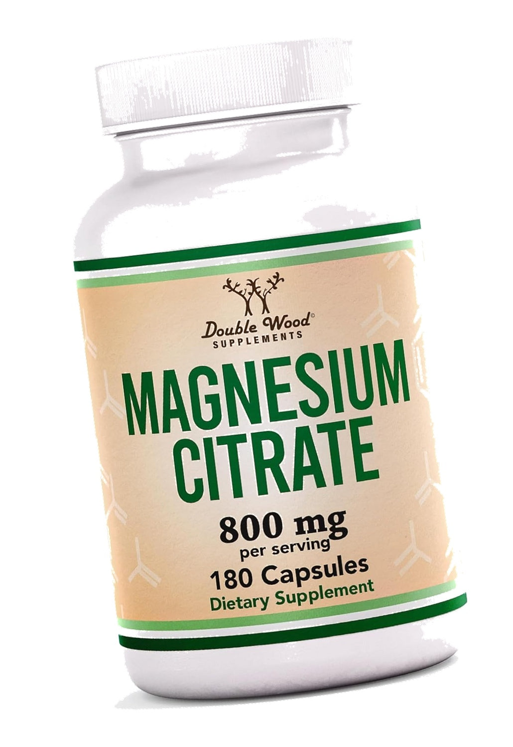 Magnesium Citrate 800mg, 112mg Elemental Magnesium, 180 Capsules